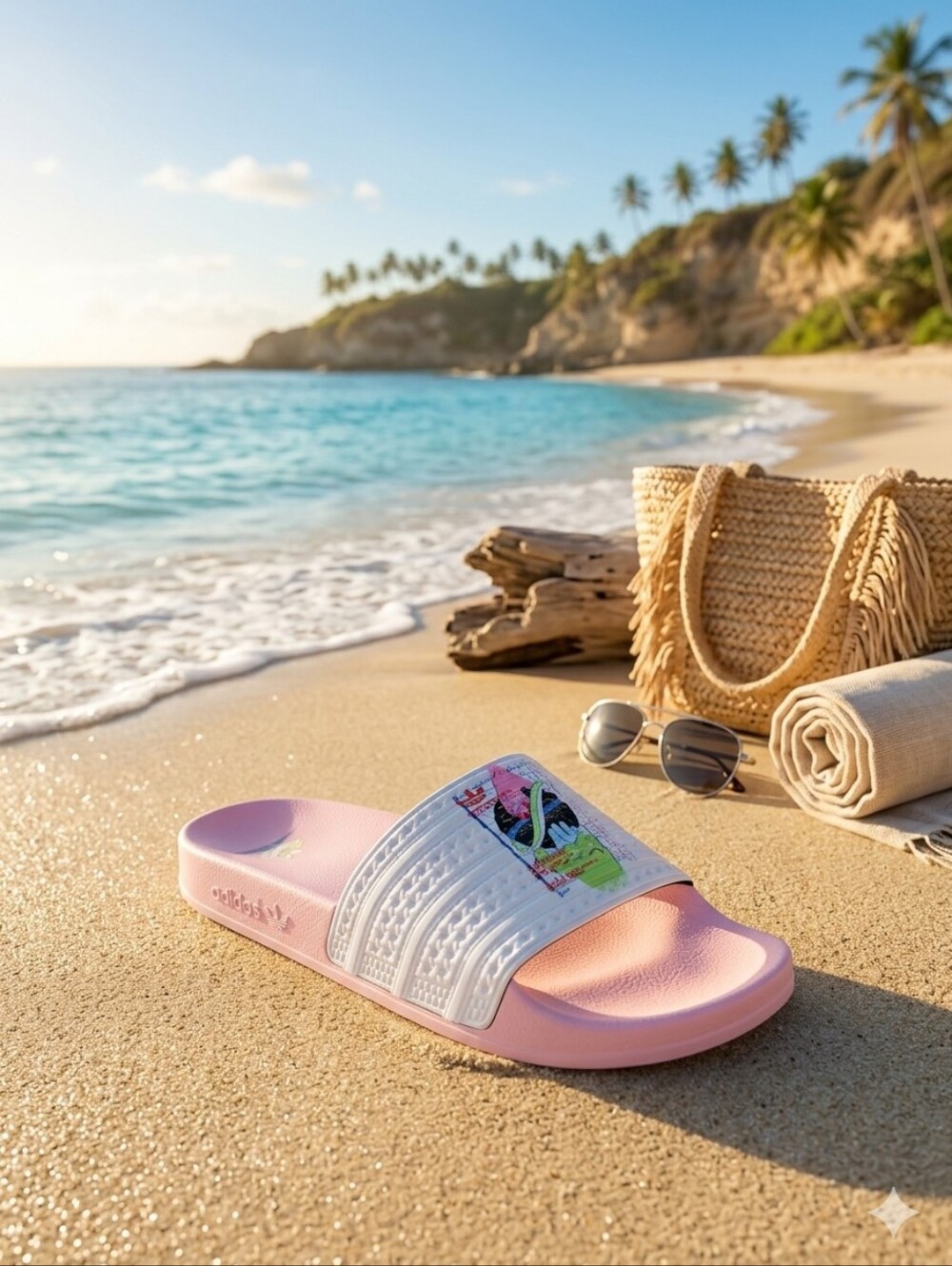 👣Adidas Adilette "You're here for a reason" Slides Limited Edition